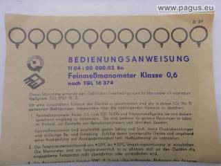 MESSGERÄTEW. BEIERFELD  Manometer