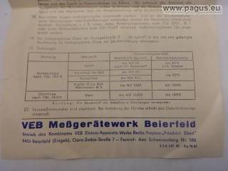 MESSGERÄTEW. BEIERFELD  Manometer