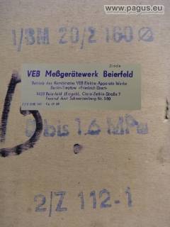 MESSGERÄTEW. BEIERFELD Kontaktmanometer