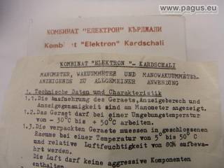 Zestaw manometru ELECTRON