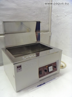 GFL Labor-Wasserbad      Mit Deckel und analoger Anzeige     Außenmaße (BxTxH): 500 x 440 x 325 mm     Innenmaße (BxTxH): 400 x