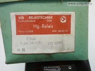 VEB RELAISTECHNIK Hg-Relais