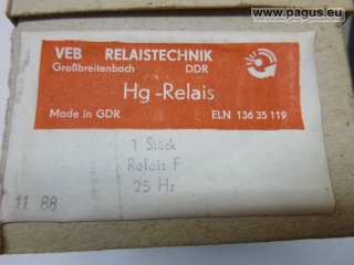 VEB RELAISTECHNIK Hg-Relais