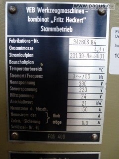 FRITZ HECKERT Fräsmaschine