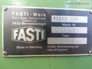 FASTI Schwenkbiegemaschine