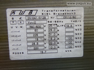 KWB Trenntransformator