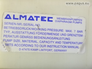 ALMATEC Druckluftmembranpumpe