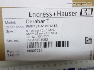 ENDRESS + HAUSER Druckmessumformer