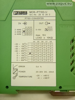 PHOENIX CONTACT PT-100- Converter