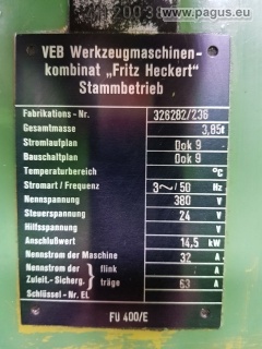 FRITZ HECKERT Fräsmaschine