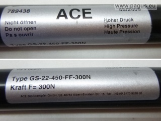 ACE Industrie-Gasdruckfeder