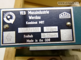 MASSI Pneumatisches Einpunktmessgerät