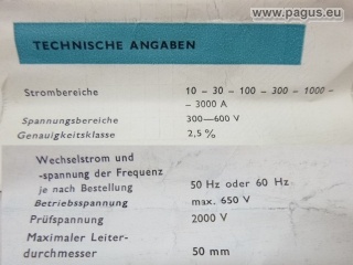 METRA BLANSKO Zangen-Ampere-Voltmeter