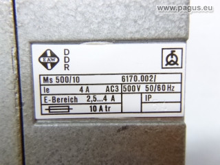 EAW Motorschutzschalter