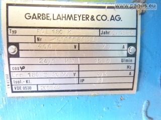 GARBE, LAHMEYER & CO. Gleichstrommotor