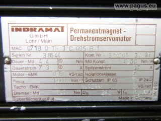 INDTRAMAT Servomotor mit Bremse