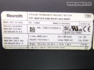 REXROTH  Servomotor mit Bremse