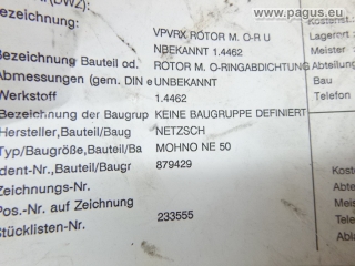 NETZSCH Rotor für Exzenterschneckenpumpe