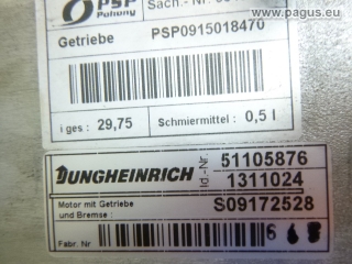 Napęd jezdny JUNGHEINRICH z dyszlem