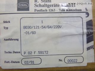 STAHL Not-Aus-Schalter