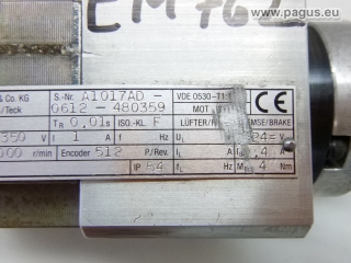 AMK Servomotor mit Bremse