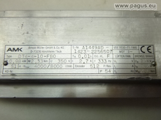 AMK Servomotor mit Bremse
