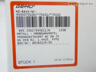 GEMÜ Metall - Membranventil