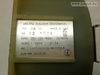 TPW Einbausparstelltrafo