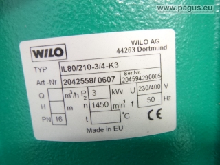 WILO Trockenläufer-Kreiselpumpe