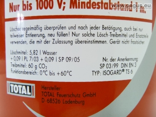 TOTAL Feuerlöscher