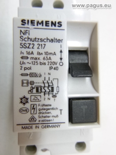 SIEMENS NFI-Schutzschalter