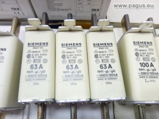 Zakres bezpieczników SIEMENS NH