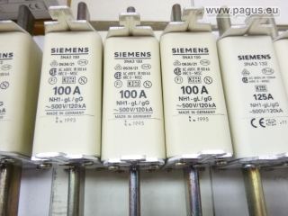 Zakres bezpieczników SIEMENS NH