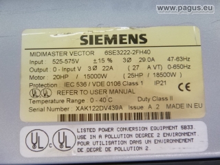 SIEMENS Frequenzumrichter