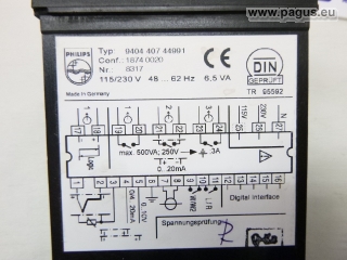 PHILIPS Temperaturregler mit Edelstahl-Kompakt-Schaltschrank