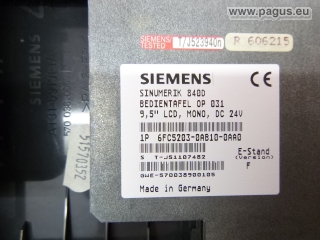 SIEMENS Bedientafel mit Kompakt-Schaltschrank