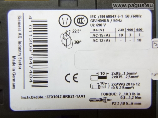 SIEMENS Hilfsschütz