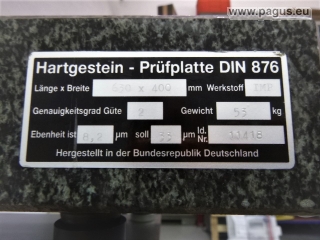 PAGUS Hartgestein - Prüfplatte