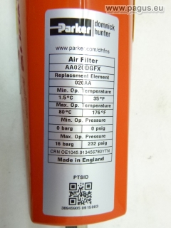 PARKER Druckluftmikrofilter