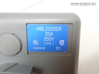 HUBBEL Steckdose + Stecker