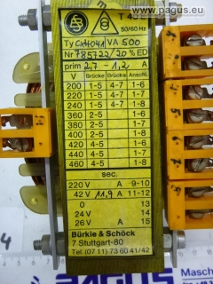 BÜRKLE & SCHÖCK Transformator