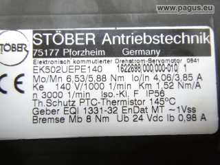 STÖBER Servomotor mit Bremse
