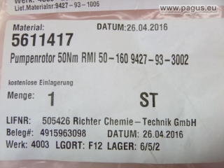 RICHTER Laufrad mit Pumpenrotor