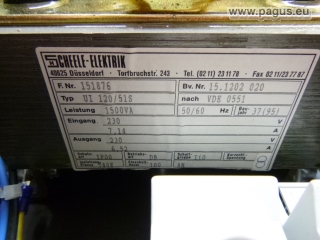 SCHEELE Mobiler Trenntransformator