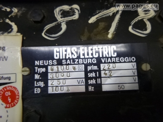 GIFAS Mobiler Trenntransformator