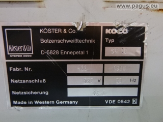 KÖSTER & CO Bolzenschweißgerät