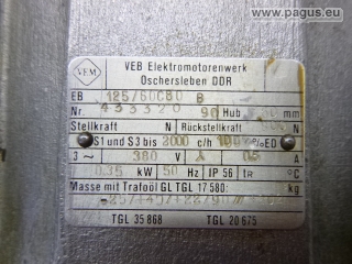 VEM Elektrohydraulisches Hubgerät