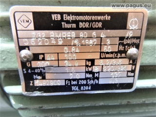 VEM Getriebemotor mit Bremse