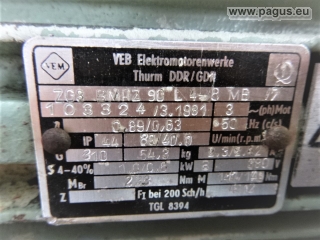 VEM Getriebemotor mit Bremse