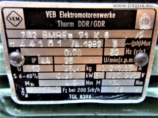 VEM Getriebemotor mit Bremse